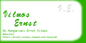 vilmos ernst business card